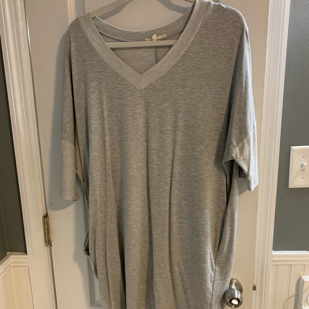 My favorite every day gray dress with pockets